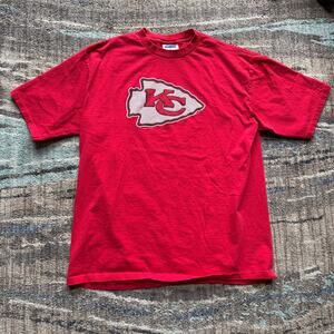 Men's Vintage 90's Kansas City Chiefs Red Arrowhead Football Tee Shirt Sz XL VTG